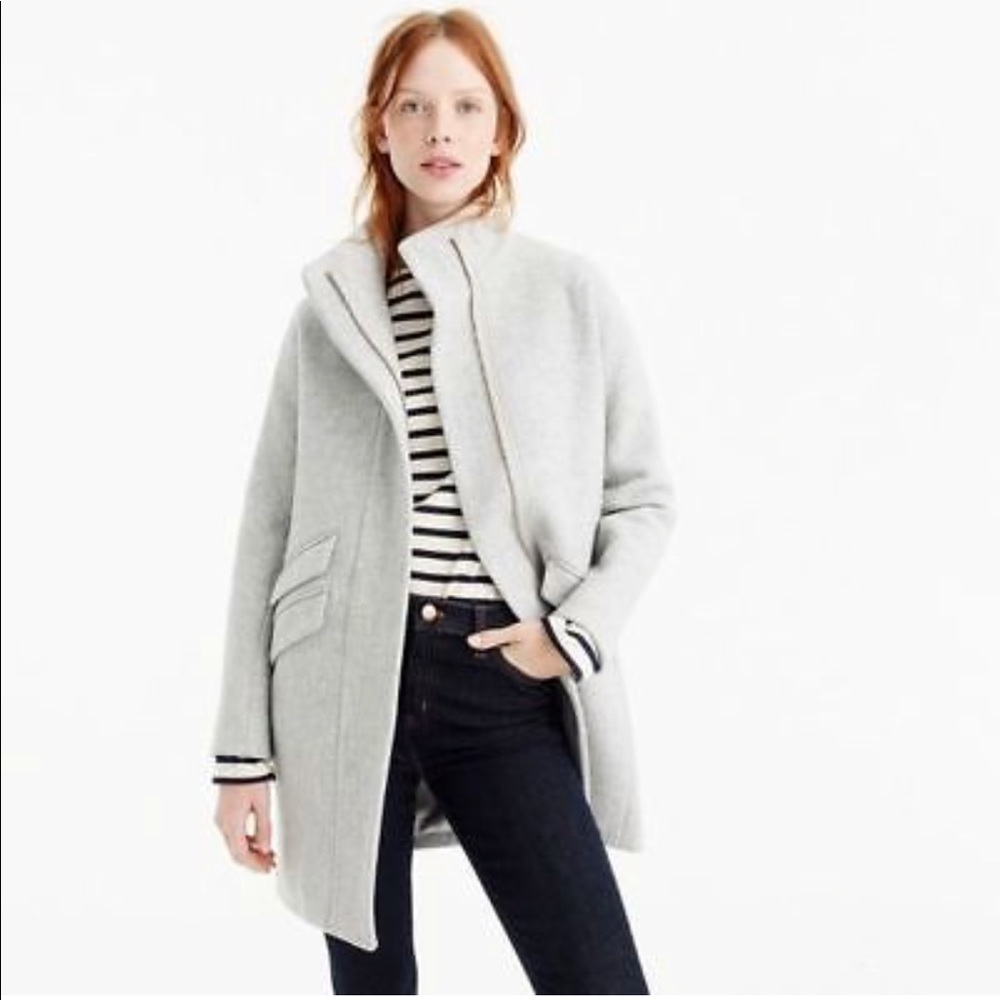 J. Crew Gray Pea Coat